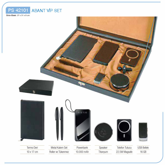 Abant VIP Hediyelik Set – Powerbankli – PS 42101