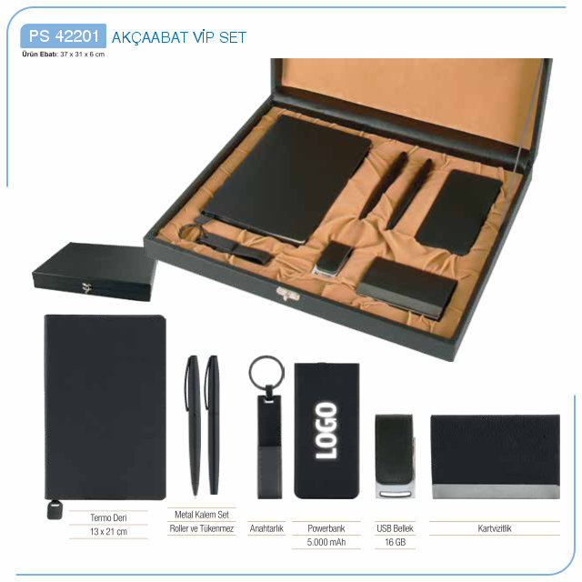 Akçaabat VIP Hediyelik Set – Powerbankli – PS 42201