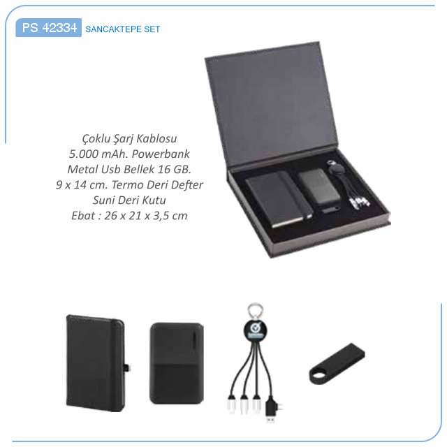 Sancaktepe Hediyelik Set - Powerbankli - PS 42334