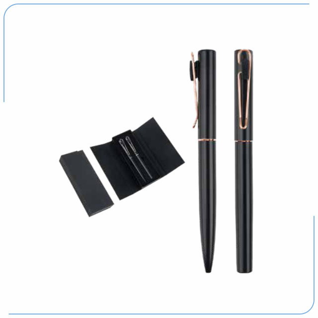 Ecrin Kalem Seti Metal Roller Tükenmez Kalem PS 40608