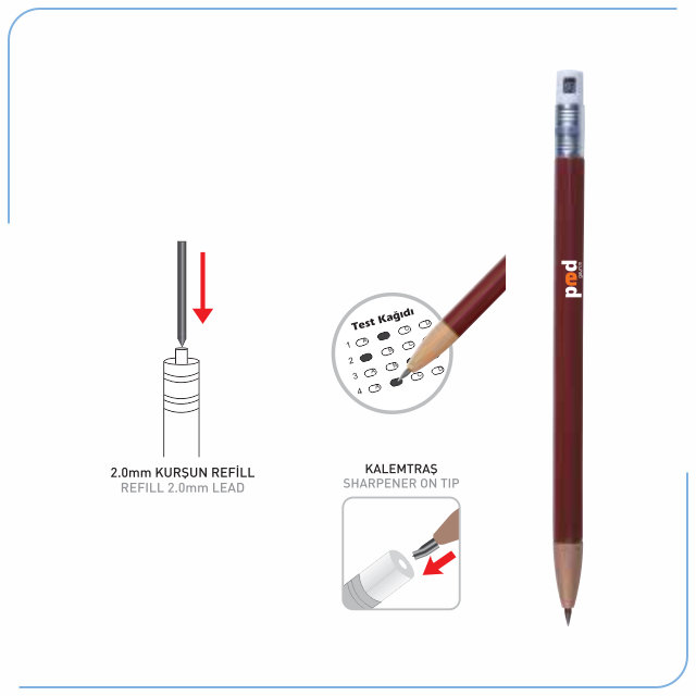 Koşeli Sınav Versatil Kalem PS 40405
