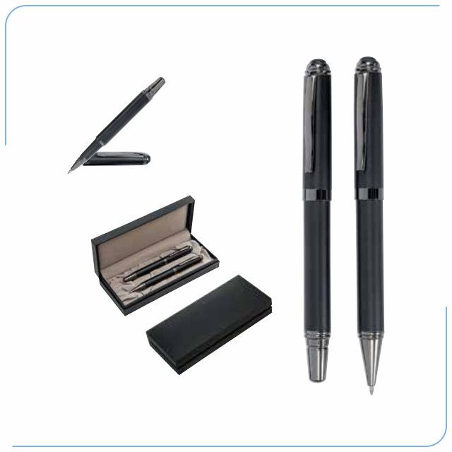 Madrid Kalem Seti Metal Roller Tükenmez Kalem PS 40579